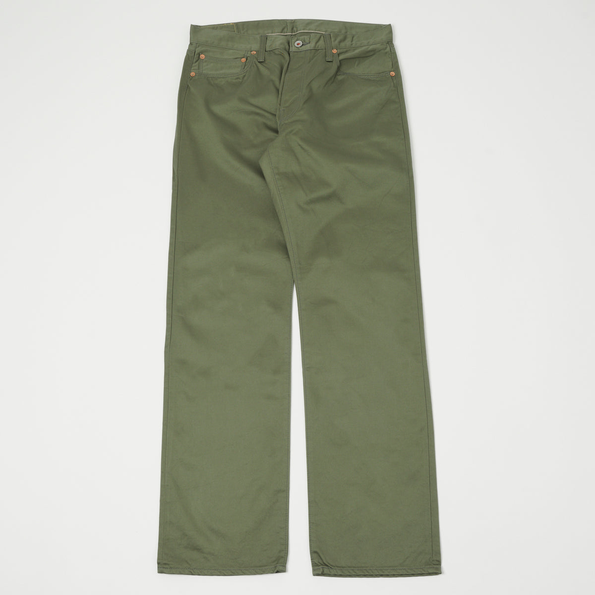 Spellbound Chino Cloth Regular Straight Jean - Olive Green