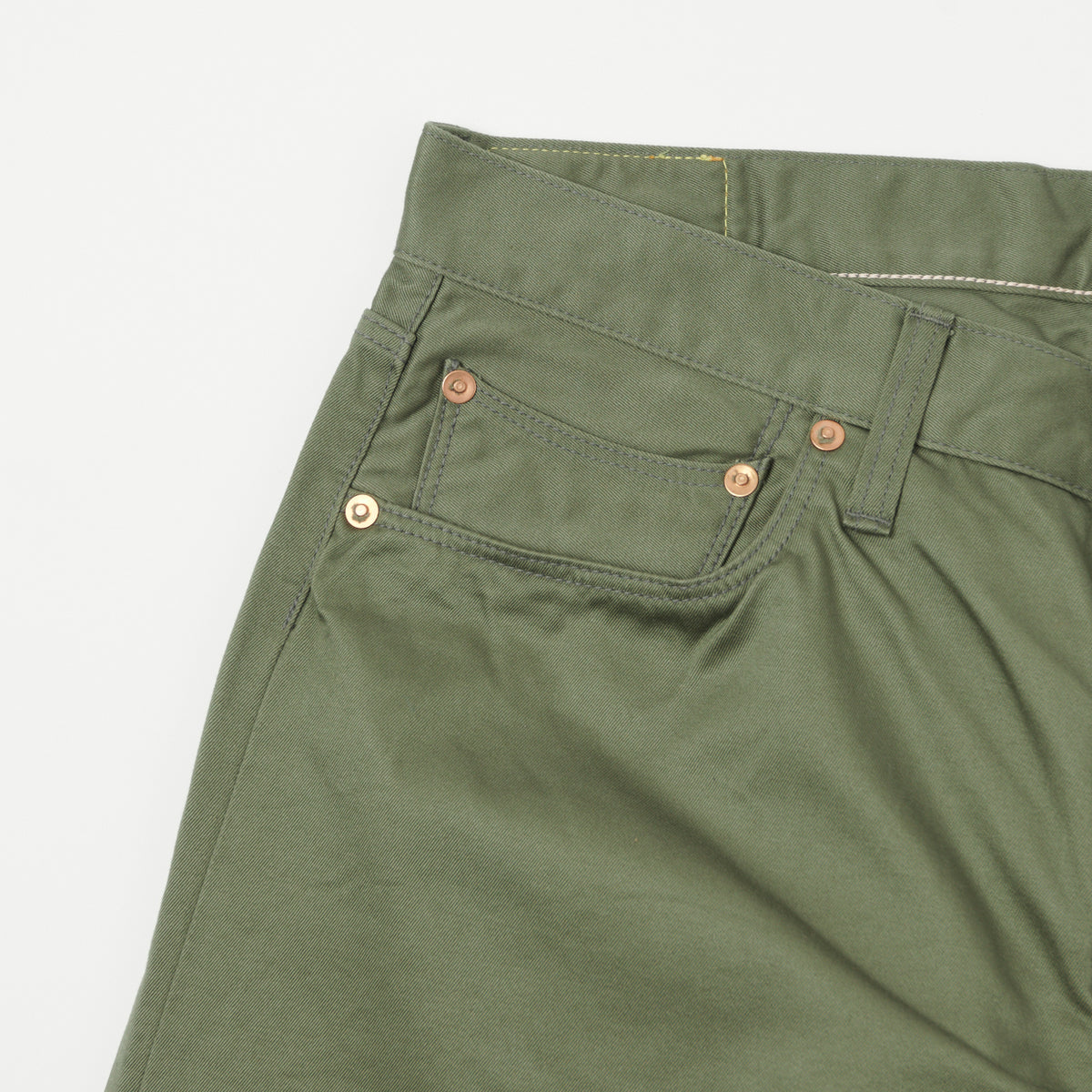 Spellbound Chino Cloth Regular Straight Jean - Olive Green