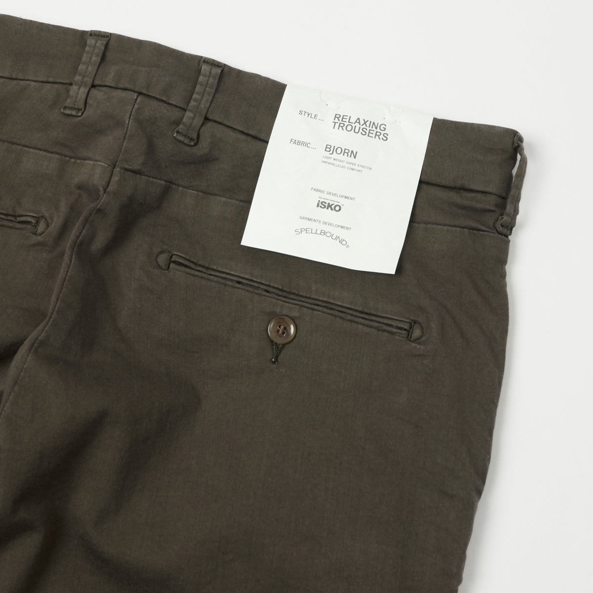 Spellbound Slim Tapered Stretch Chino - Dark Olive
