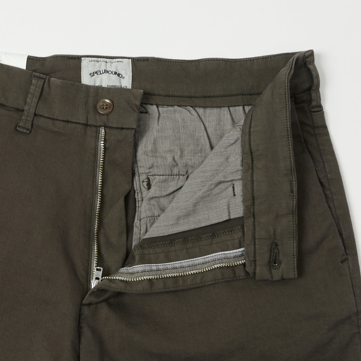 Spellbound Slim Tapered Stretch Chino - Dark Olive