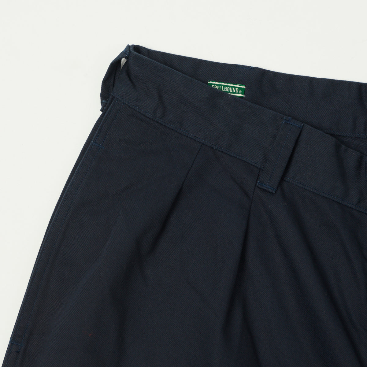 Spellbound Double Pleat French Trousers - Navy