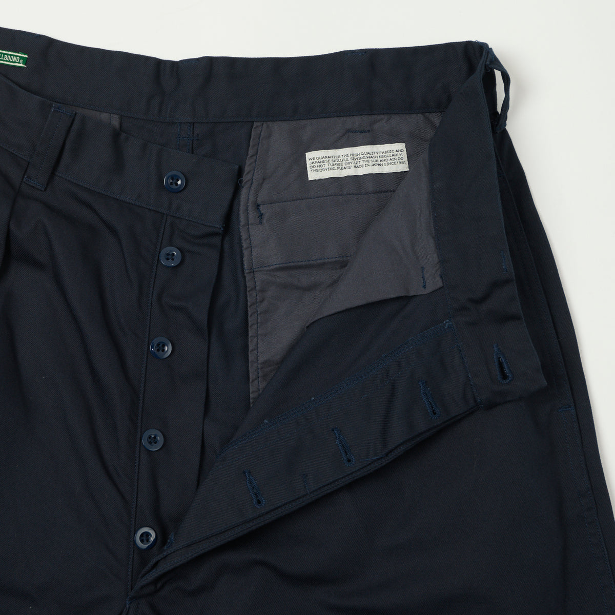 Spellbound Double Pleat French Trousers - Navy