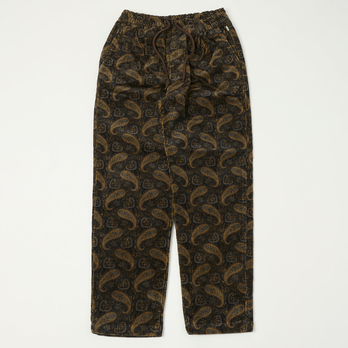 Spellbound Paisley Corduroy Easy Pants - Brown