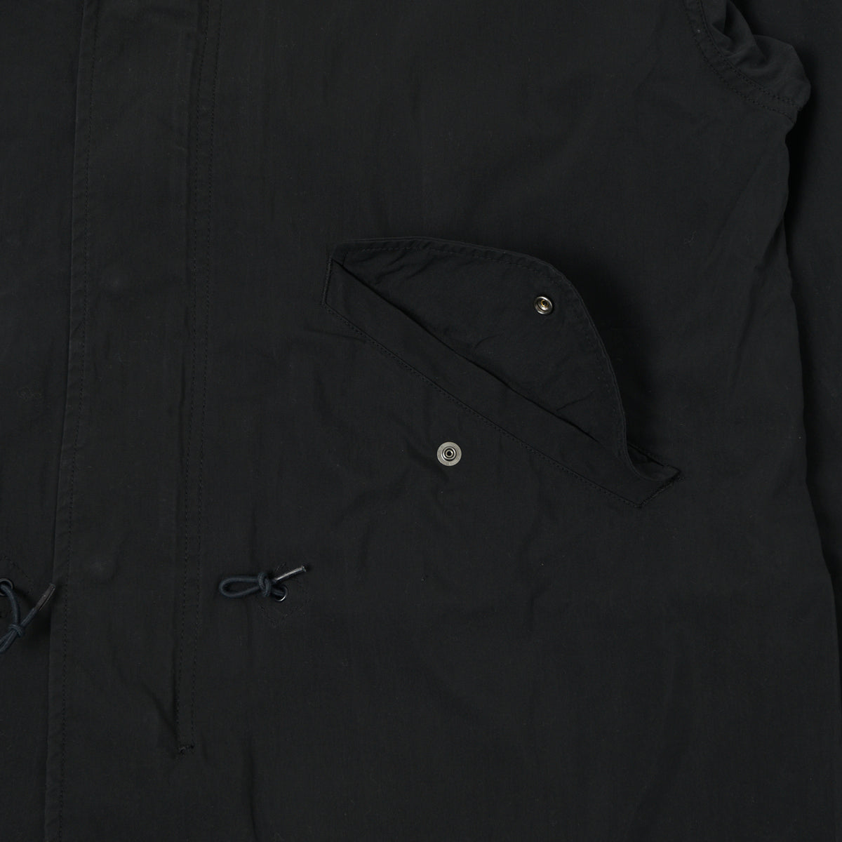 Spellbound Oversized Military M-65 Parka - Black