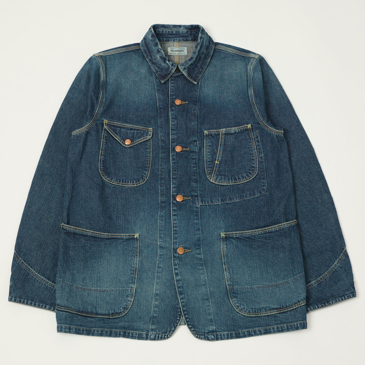 Spellbound Authentic 10.5oz Denim Coverall Jacket - Used Wash