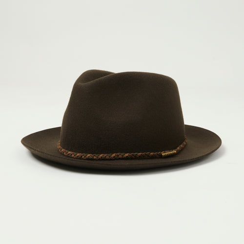 Stetson Davenport Traveller Fedora Hat - Olive