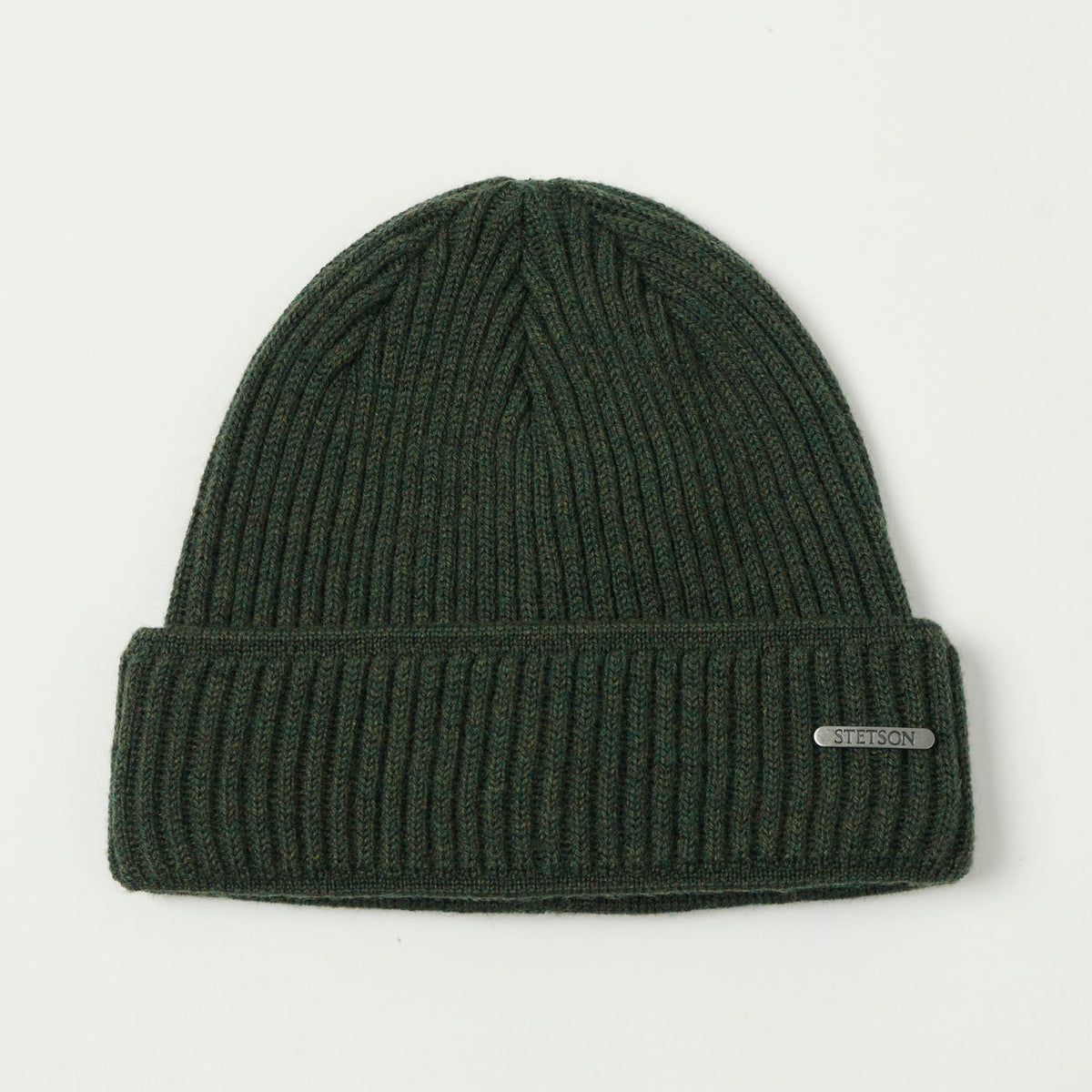Stetson Ribbed Wool Beanie - Forest