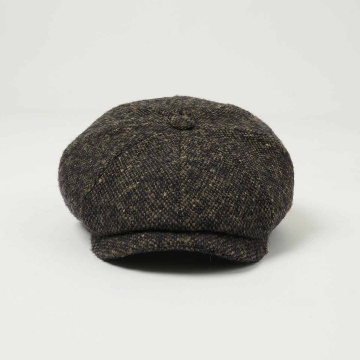 Stetson Donegal Tweed Flat Cap - Dark Grey