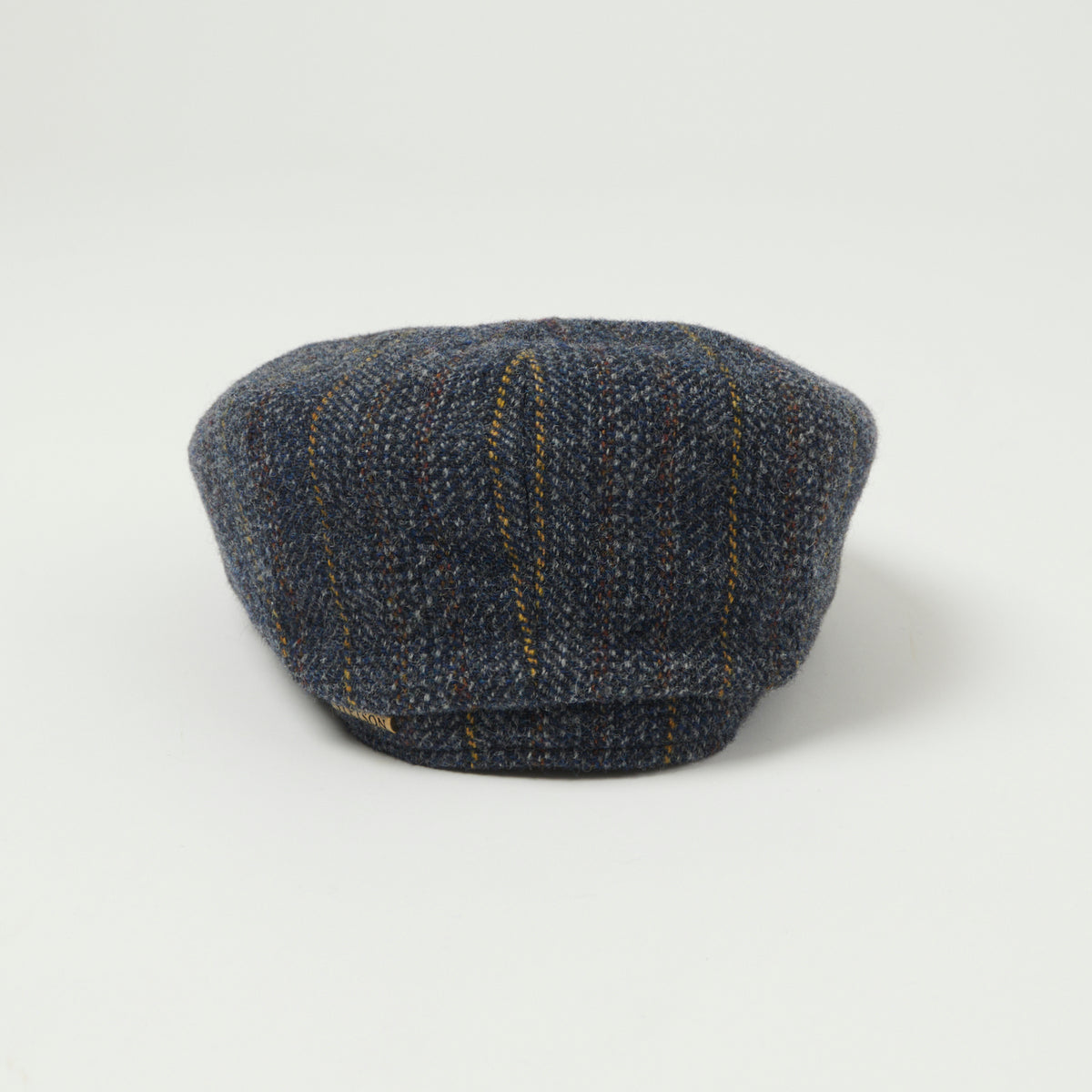 Stetson Hatteras Virgin Wool Flat Cap - Blue Stripe