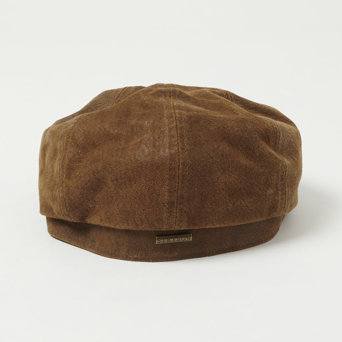 Stetson Hatteras Burney Pigskin Flat Cap - Tan