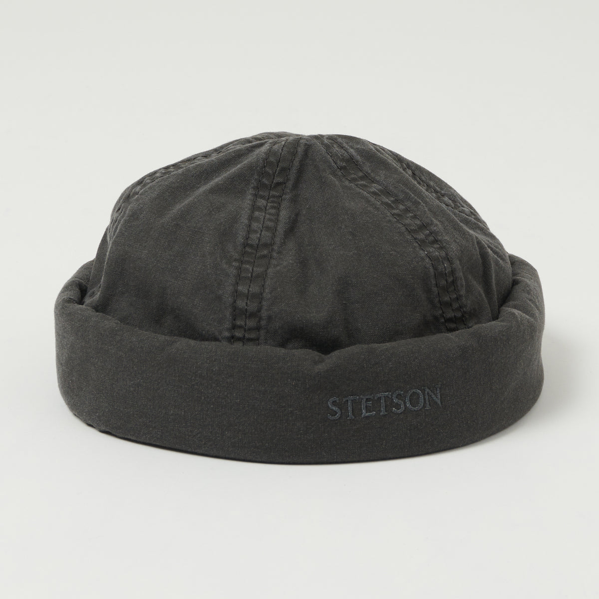 Stetson 8821107-1 Organic Cotton Docker Delave Cap - Charcoal