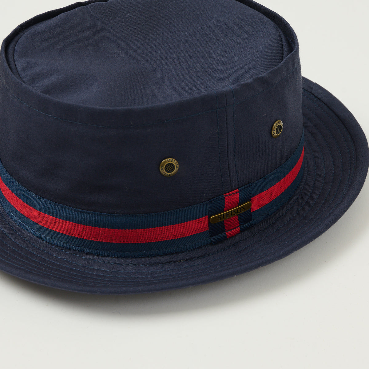 Stetson Classic Band Pork Pie Hat - Navy
