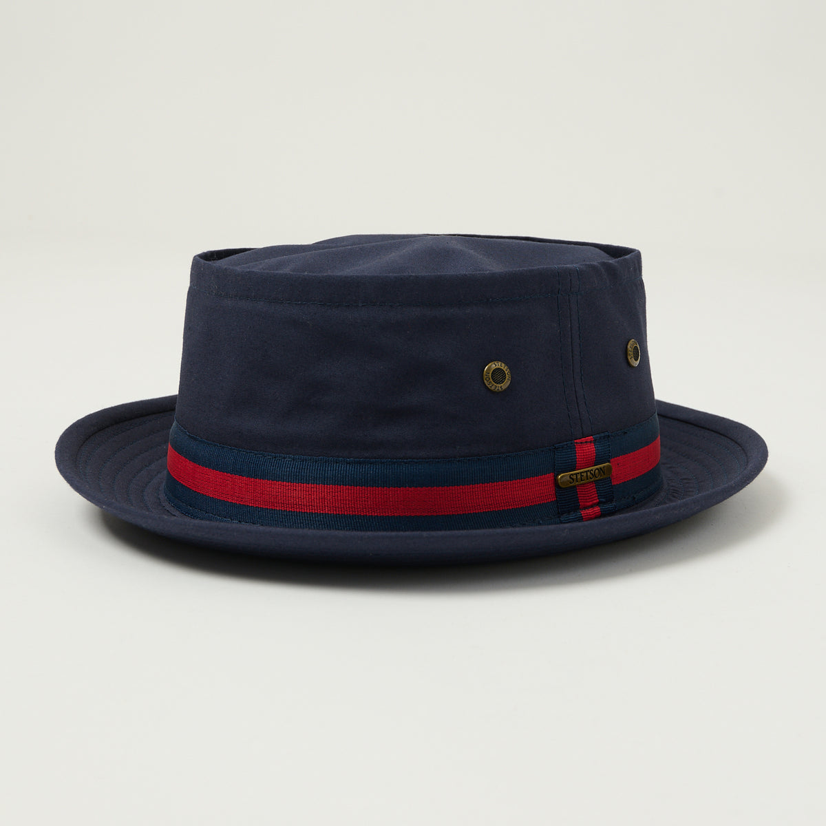 Stetson Classic Band Pork Pie Hat - Navy