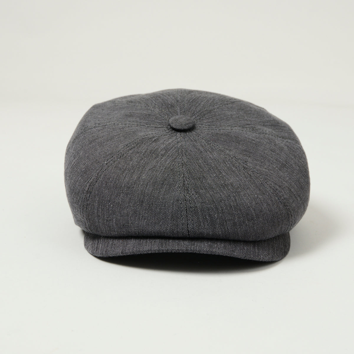 Stetson Hatteras Linen Flat Cap - Grey