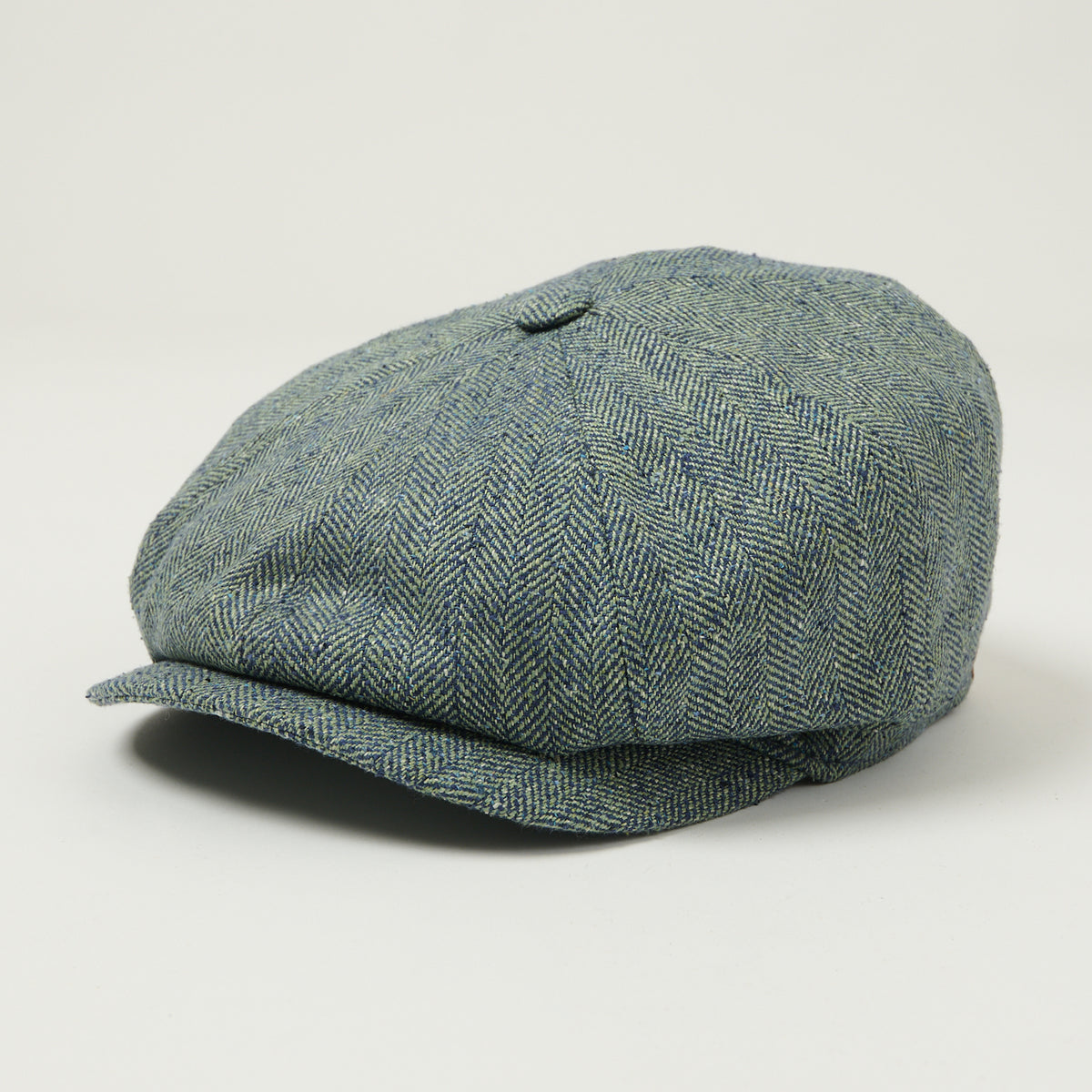 Stetson Silk Herringbone Hatteras - Blue Melange