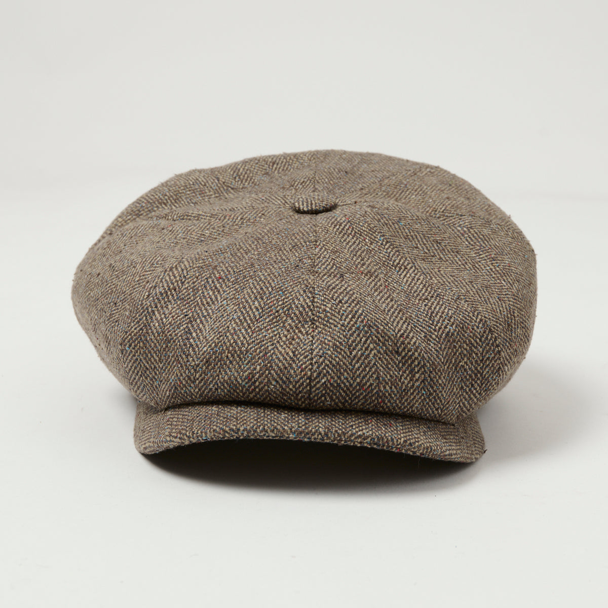 Stetson Silk Herringbone Hatteras - Brown/Beige