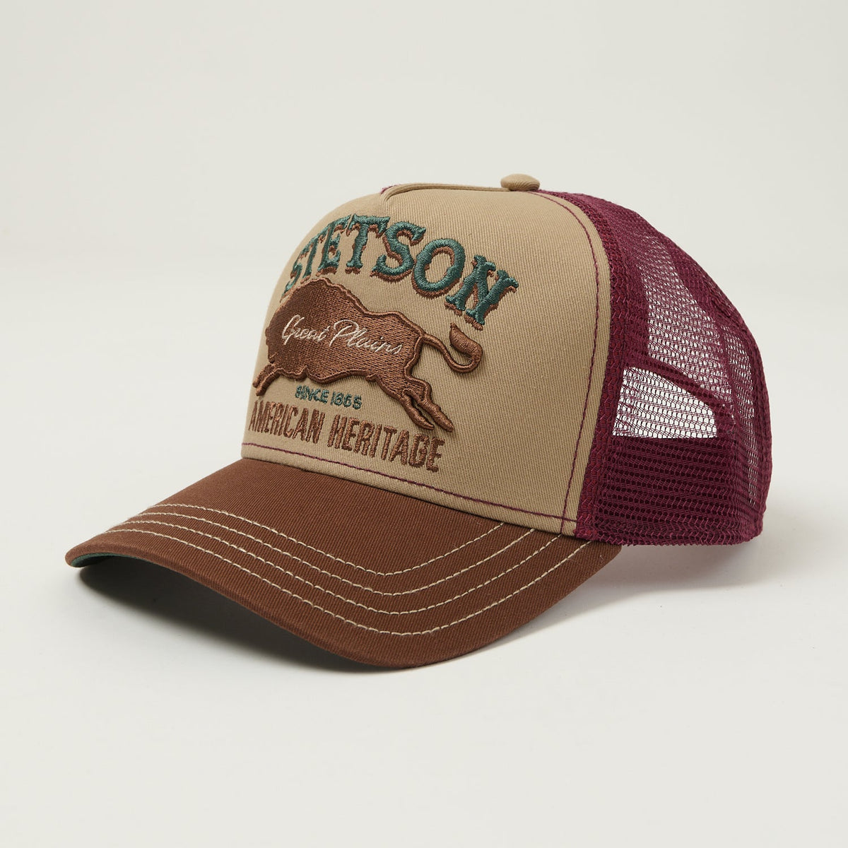 Stetson 'Great Plains' Trucker Cap - Vintage Brown