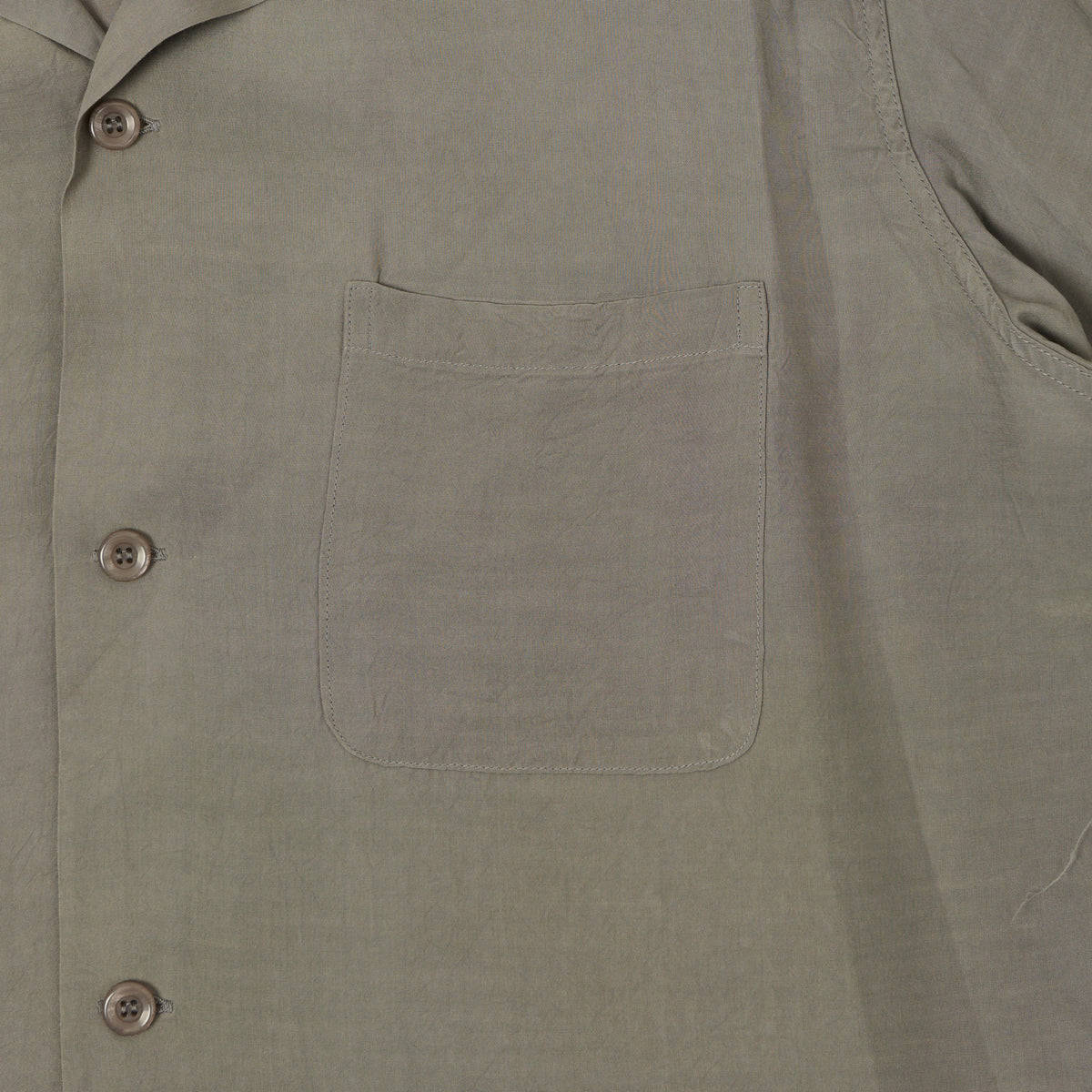 Style Eyes Short Sleeve Rayon Bowling Shirt - Grey