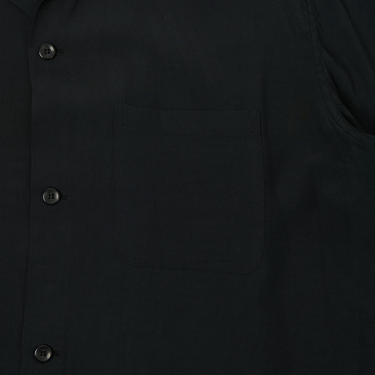 Style Eyes Short Sleeve Rayon Bowling Shirt - Black