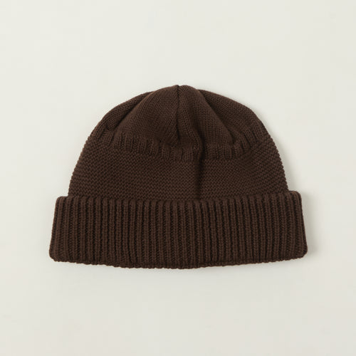 Sublime Cotton Knit Watch Cap - Brown