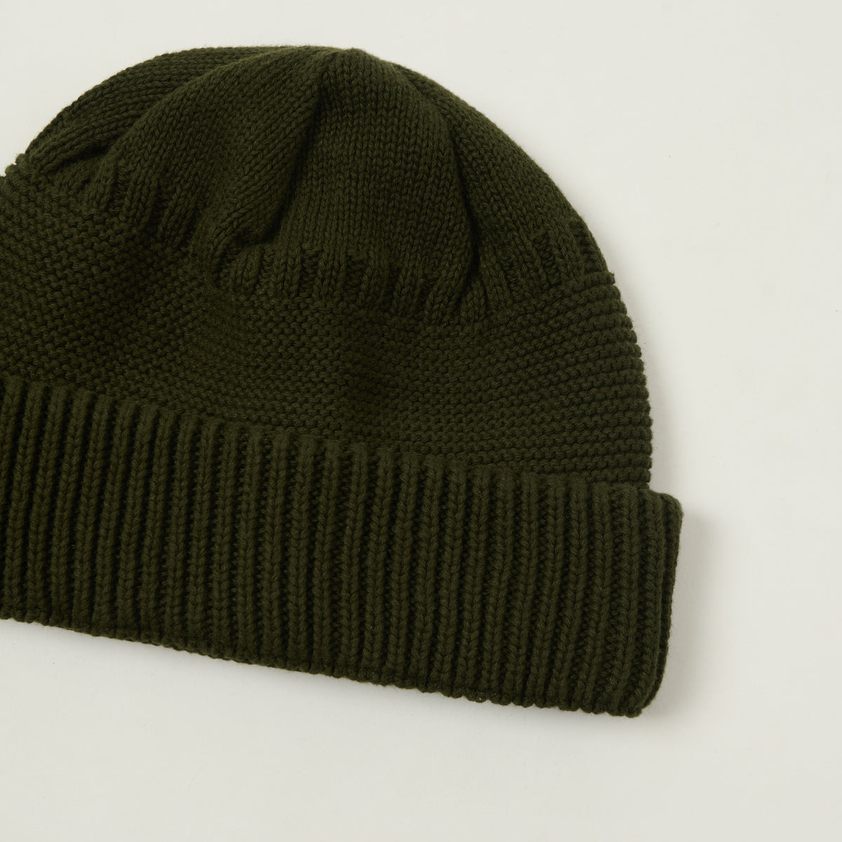 Sublime Cotton Knit Watch Cap - Olive