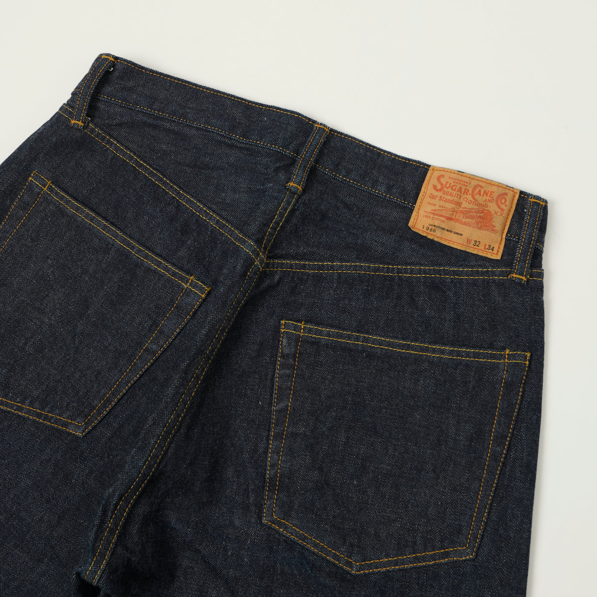 Sugar Cane 1966 Model 14oz Regular Taper Jean - One Wash
