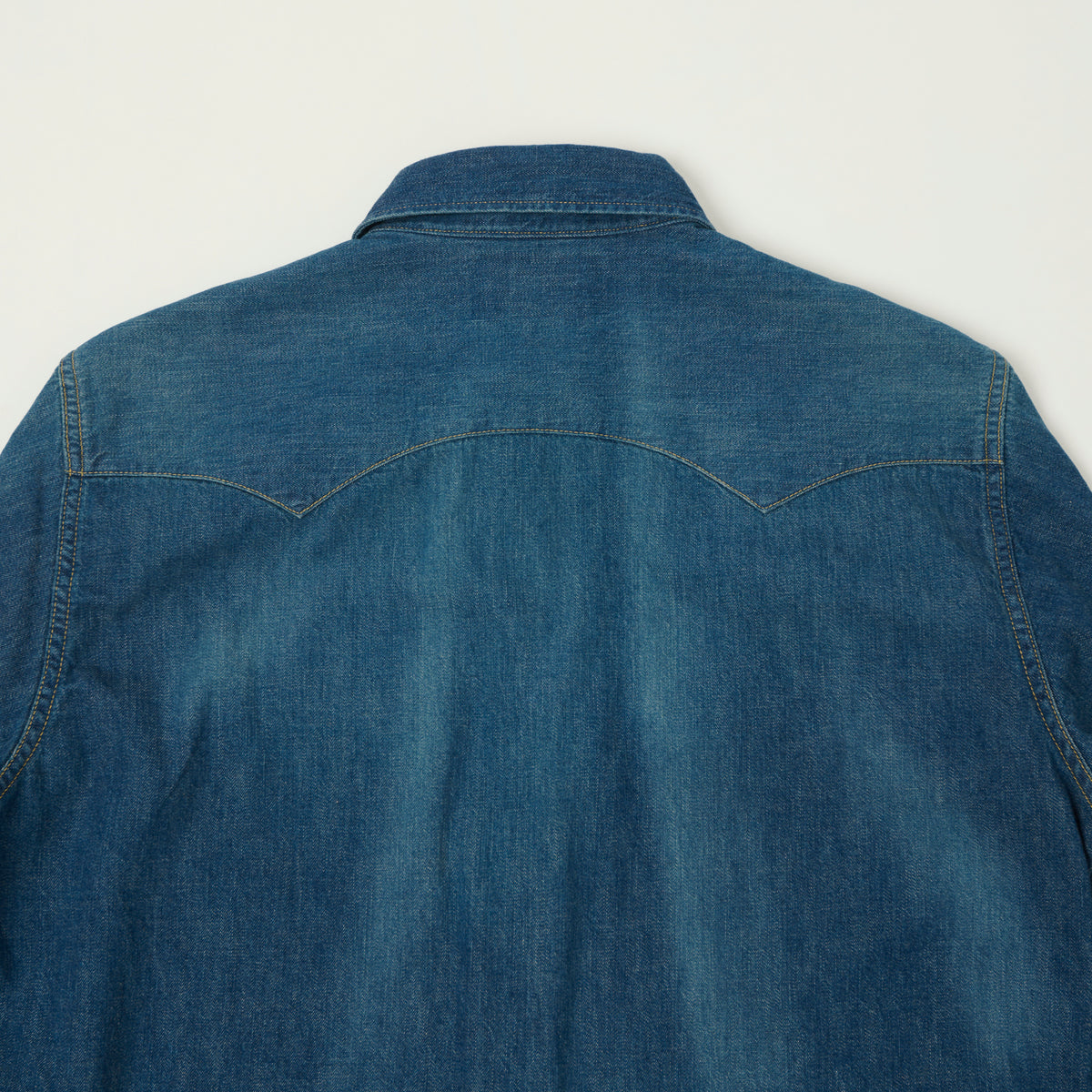 Sugar Cane Denim Western Shirt - Rinsed Wash