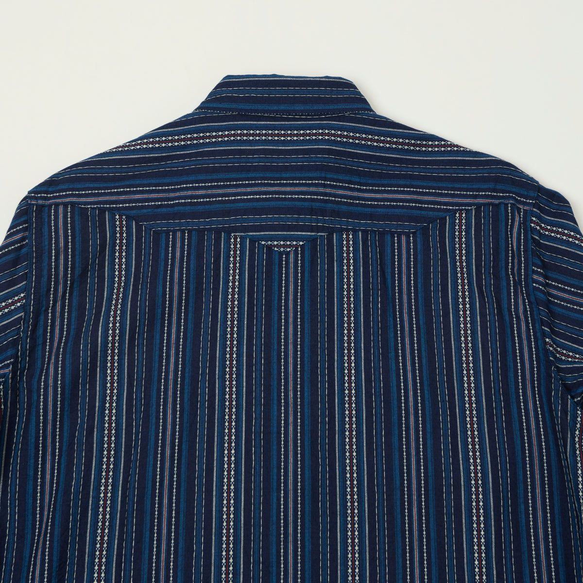 Sugar Cane Indigo Dobby Western Shirt - Navy