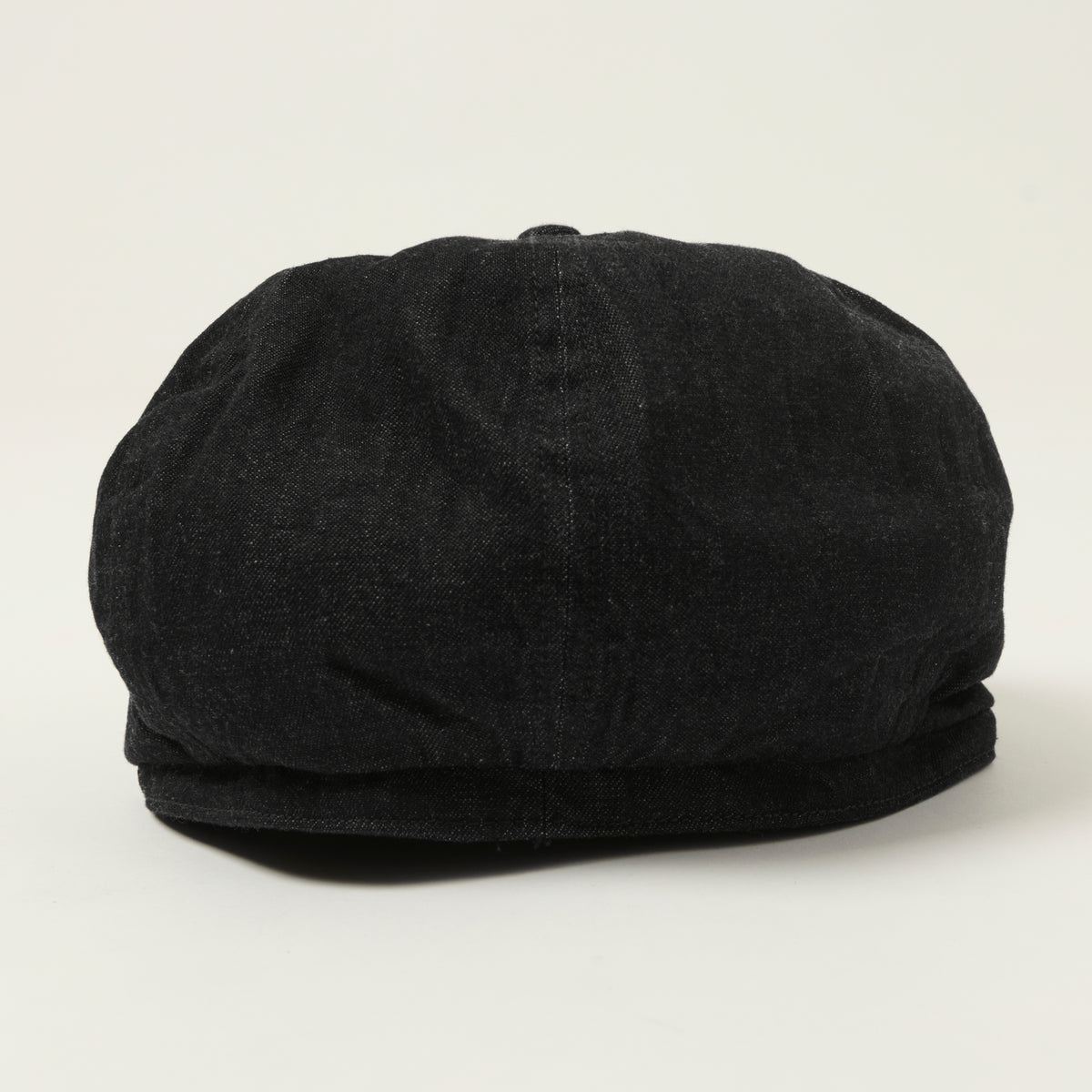 Sugar Cane 10oz Denim Applejack Cap - Black