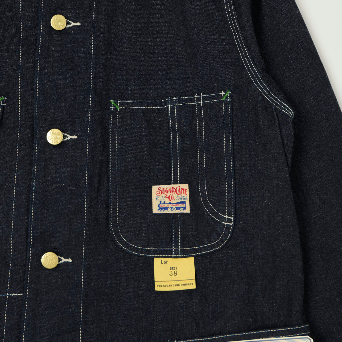 Sugar Cane 11oz. Denim Work Coat - One Wash