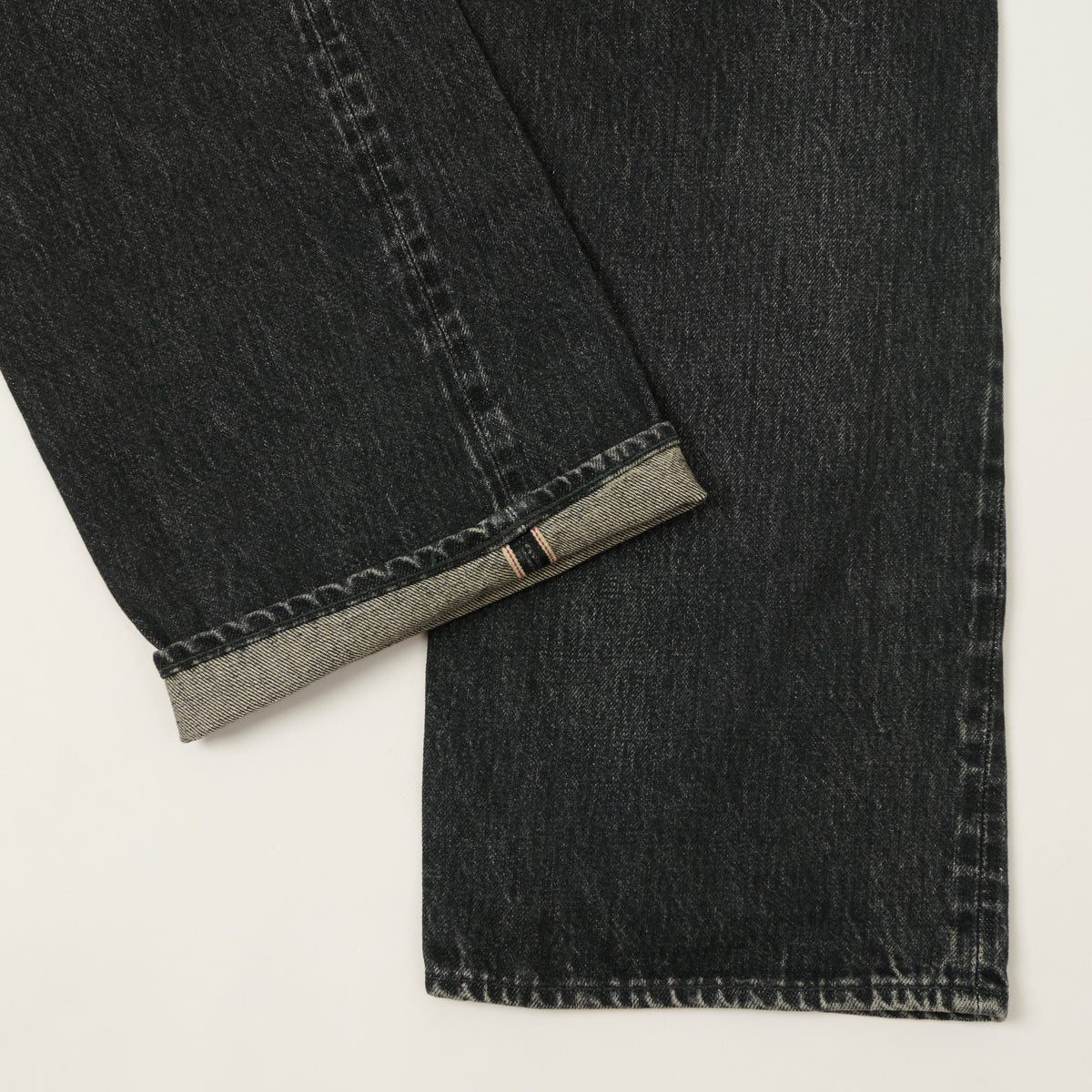 Sugar Cane 1947 Model 14.25oz Regular Straight Jean - Black Hard Wash