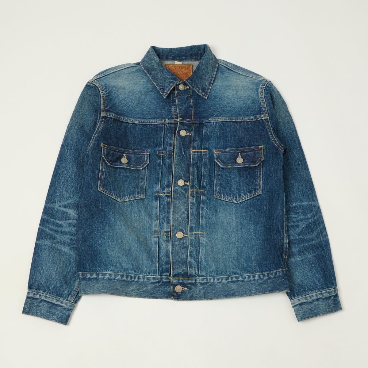 Sugar Cane 1953 Model 14.25oz Type II Denim Jacket - Used Wash