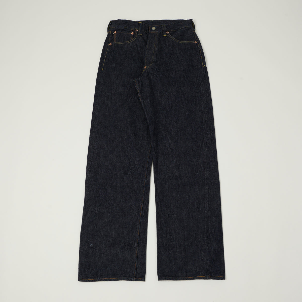 Sugar Cane 2025 Model 13oz Wide Straight Jean - One Wash