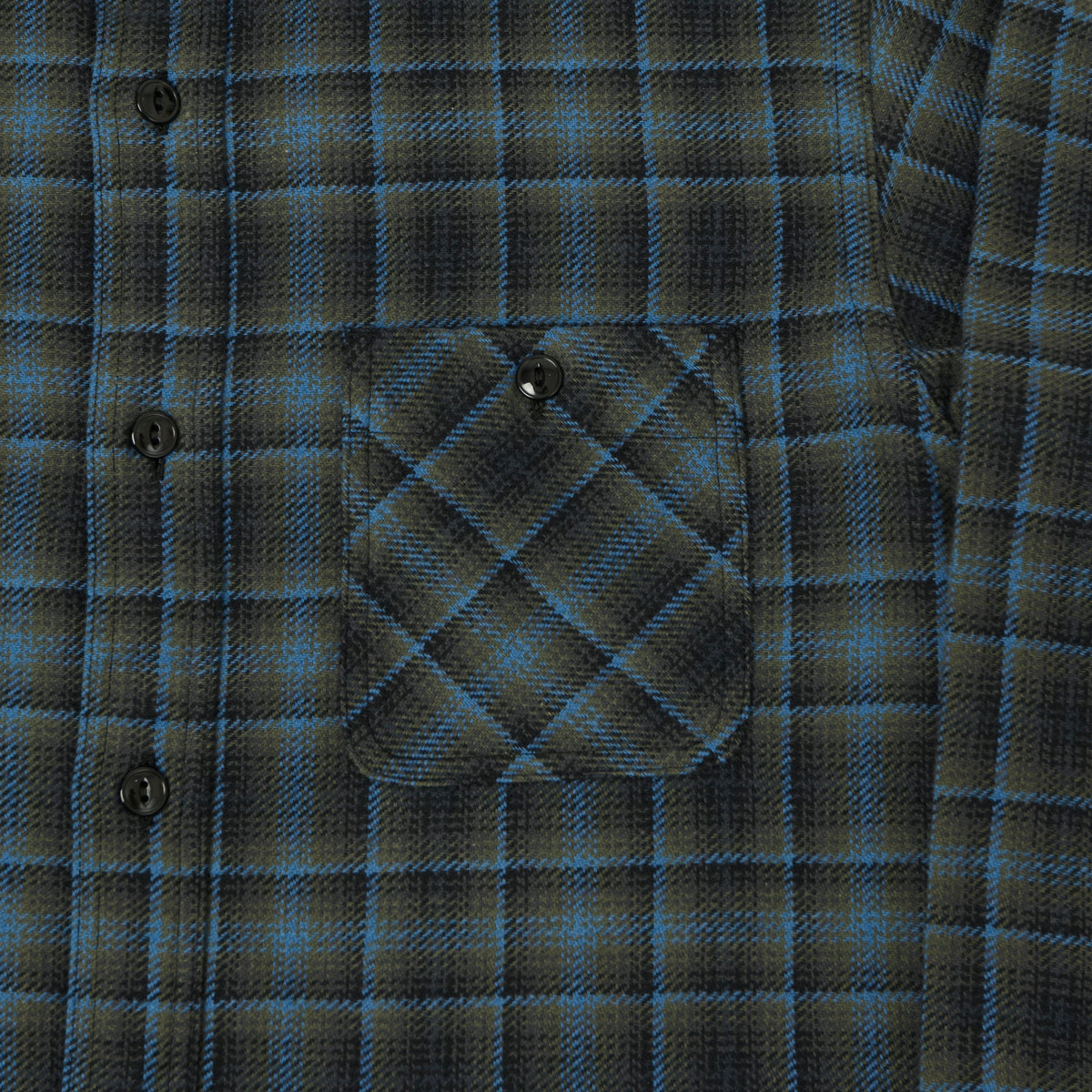 Sugar Cane Vintage Check Work Shirt - Blue/Black