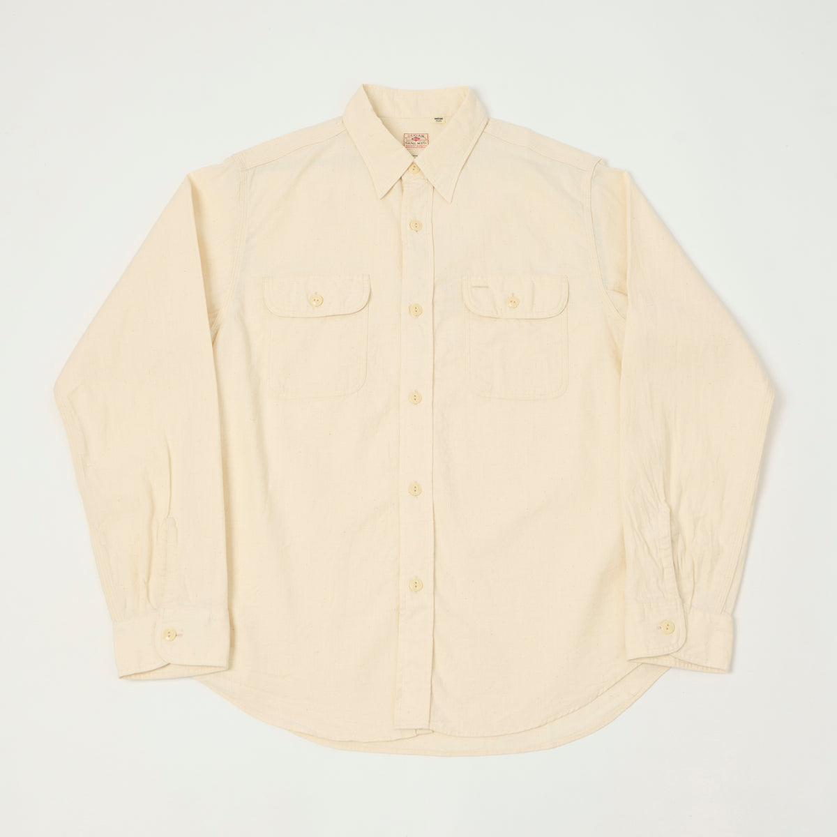 Sugar Cane Chambray Work Shirt - White