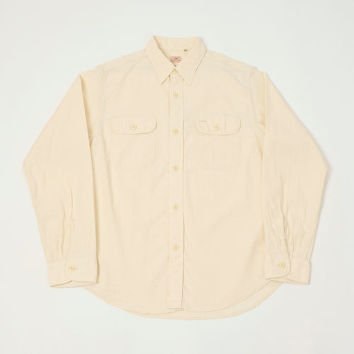 Sugar Cane Chambray Work Shirt - White