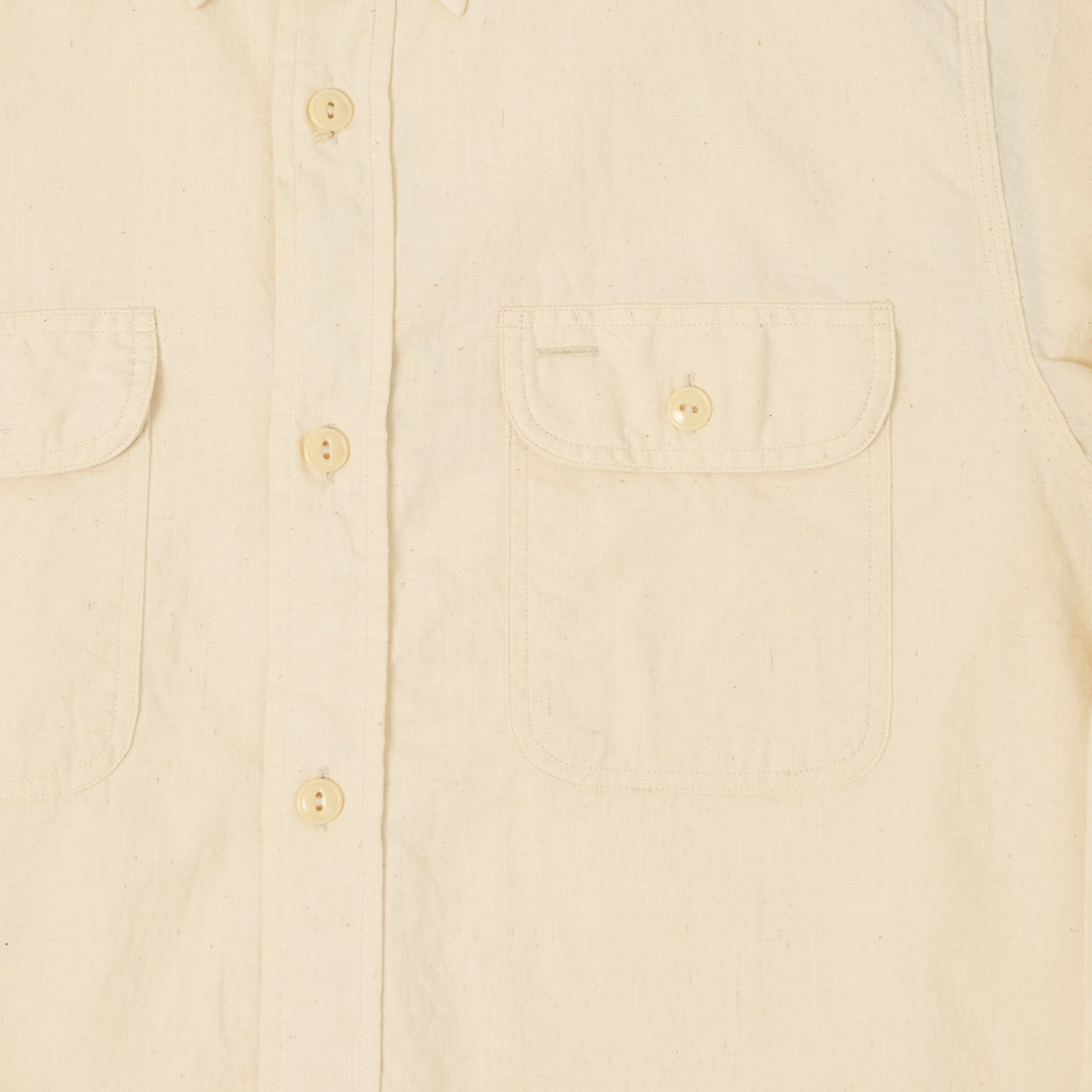 Sugar Cane Chambray Work Shirt - White