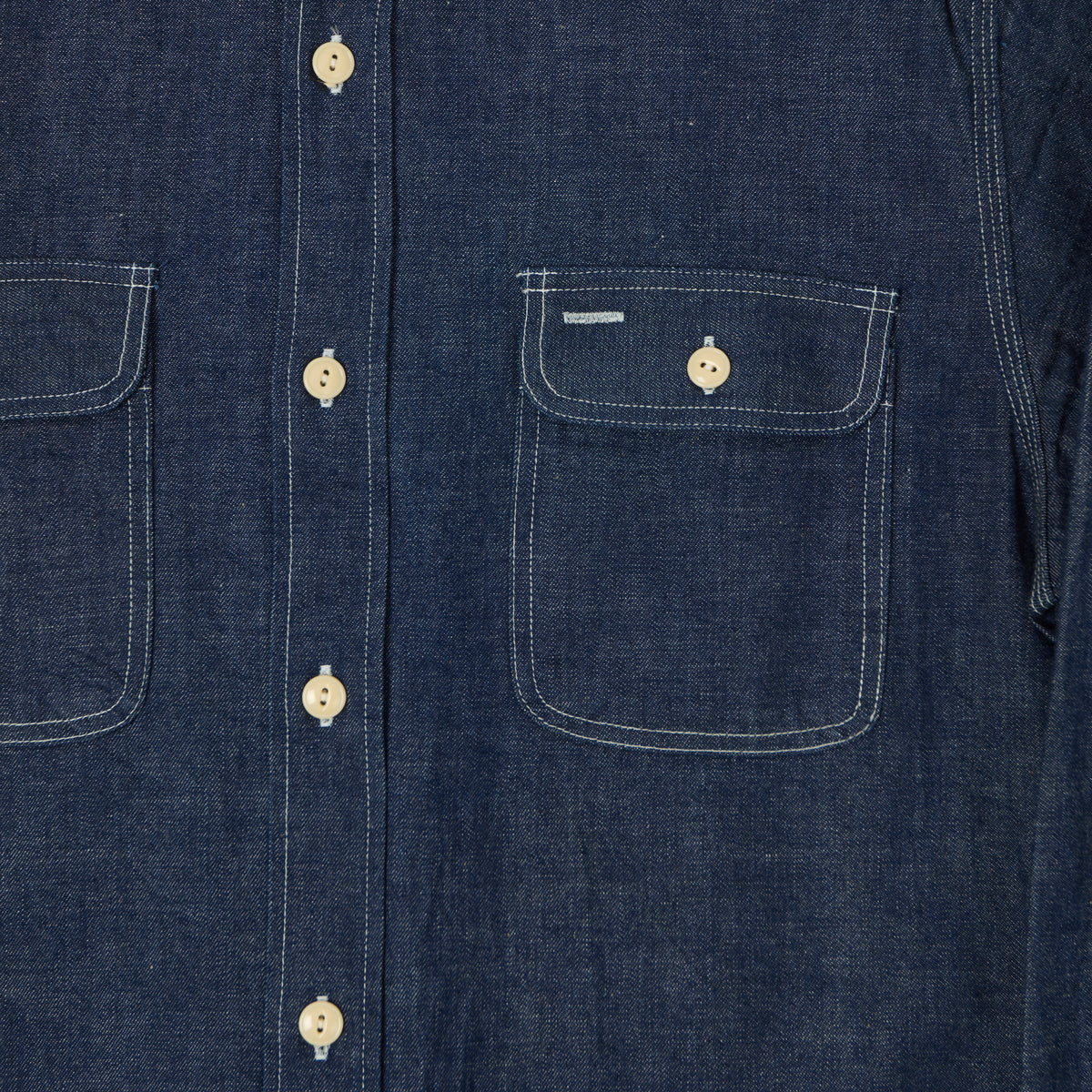 Sugar Cane Denim Work Shirt - One Wash