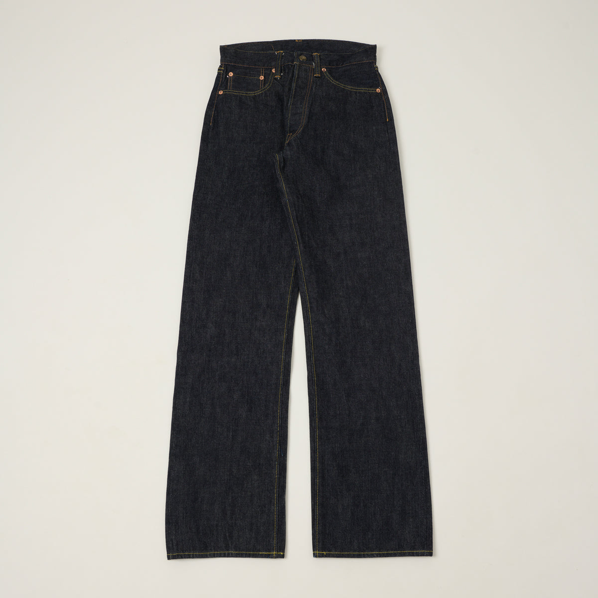 Sugar Cane 14.25oz 'Union Star' Regular Straight Jeans - One Wash
