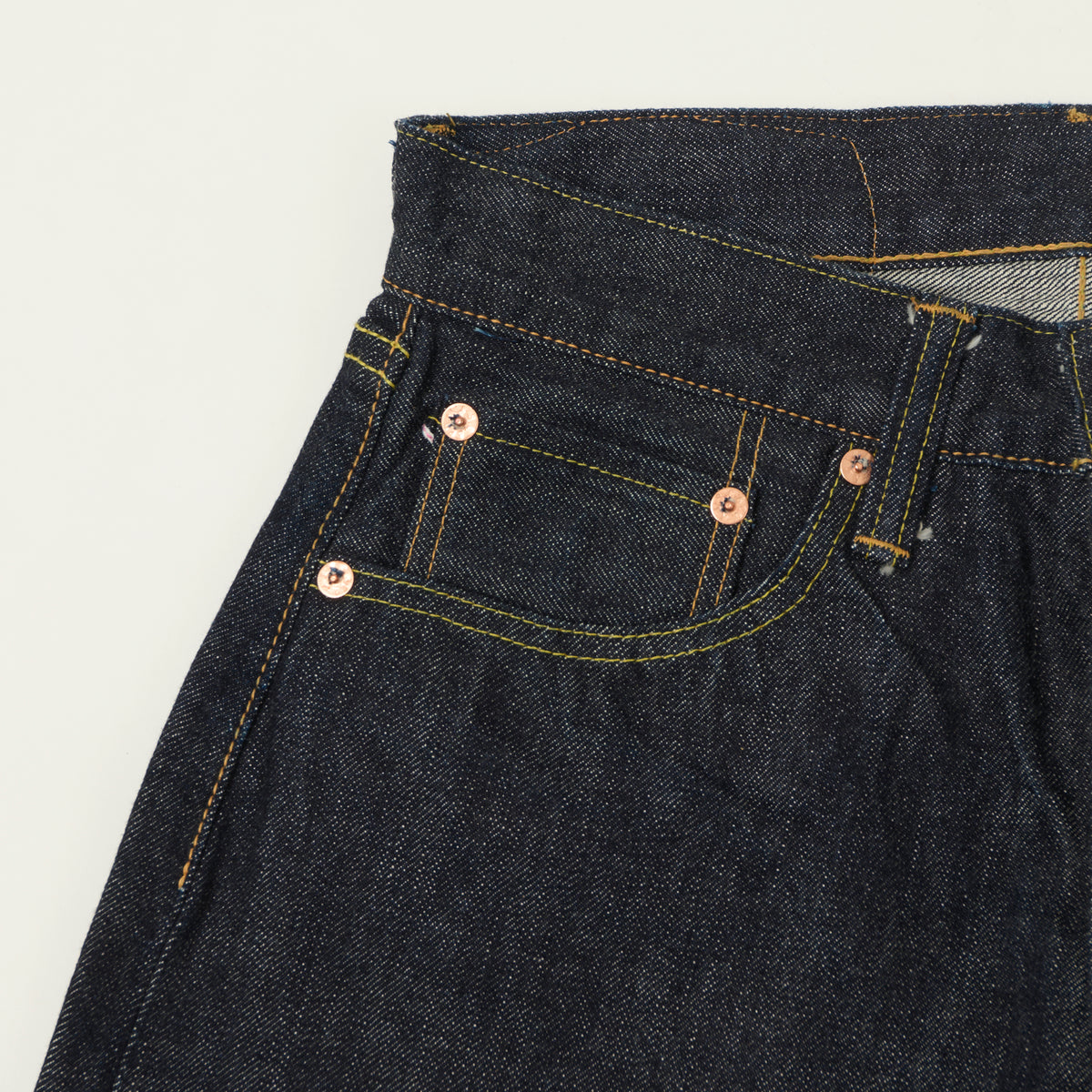 Sugar Cane 14.25oz 'Union Star' Regular Straight Jeans - One Wash