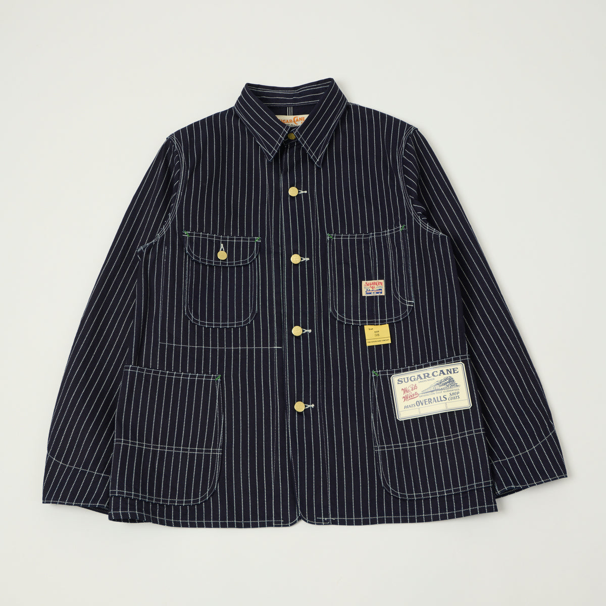 Sugar Cane Wabash Chore Jacket - Blue