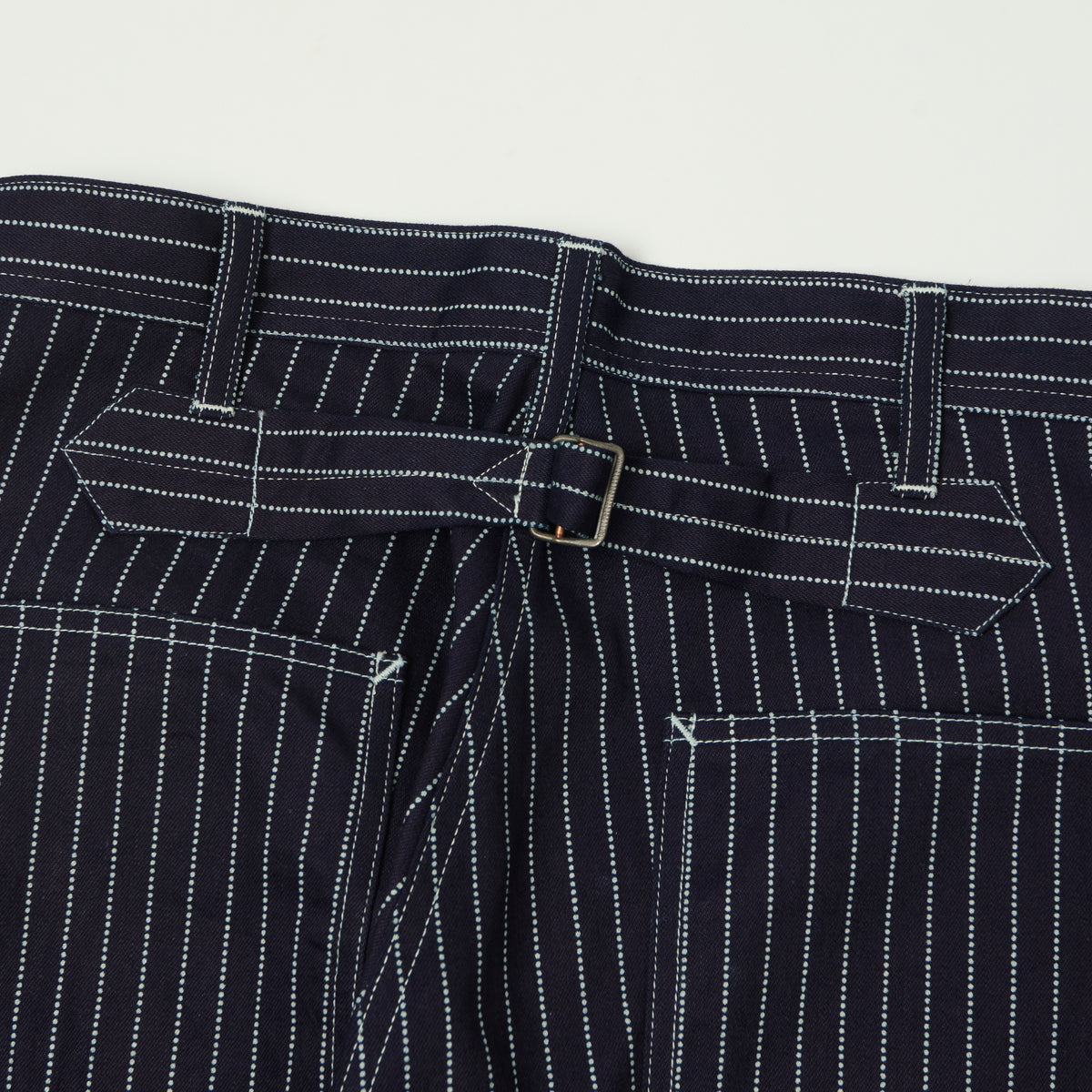 Sugar Cane 9oz Wabash Stripe Engineer Pants - Indigo