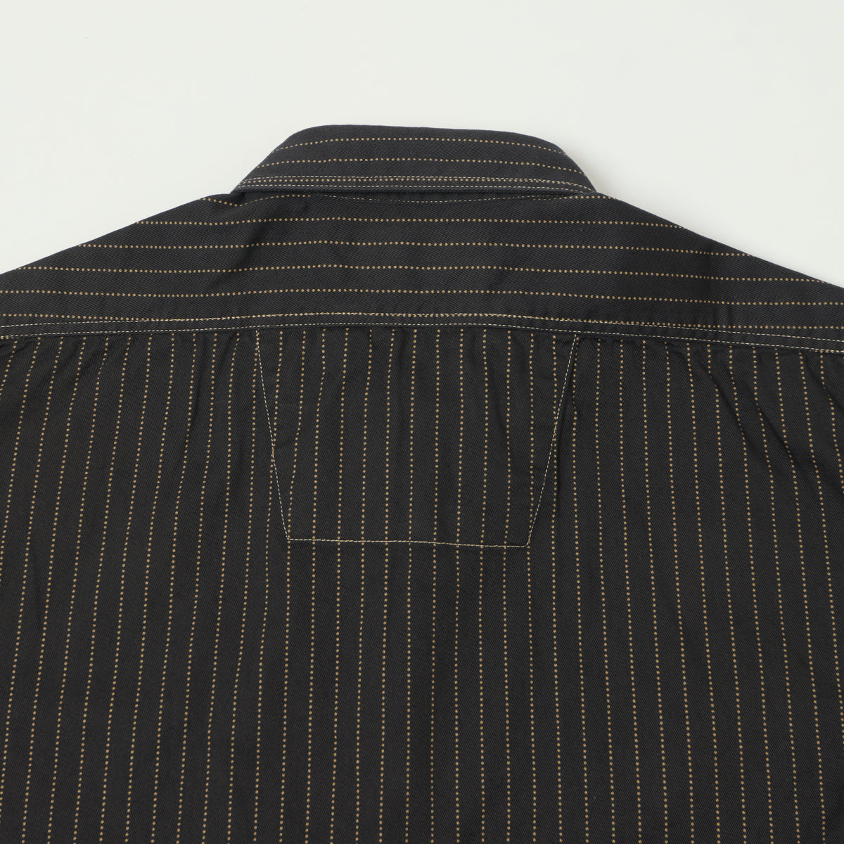 Sugar Cane Wabash Stripe Work Shirt - Black