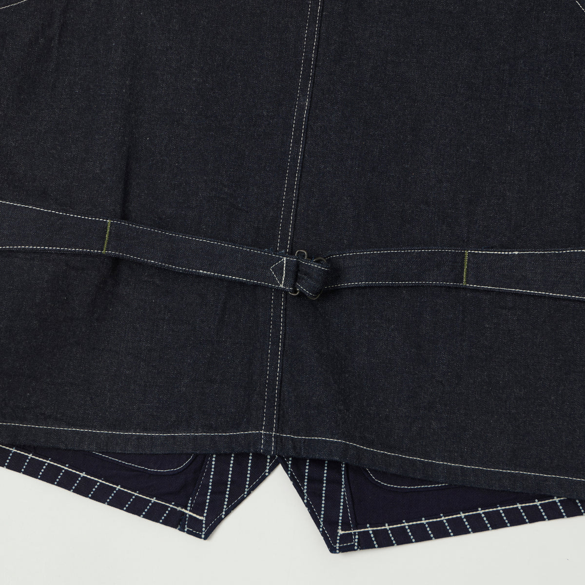 Sugar Cane Wabash Engineers Vest - Indigo