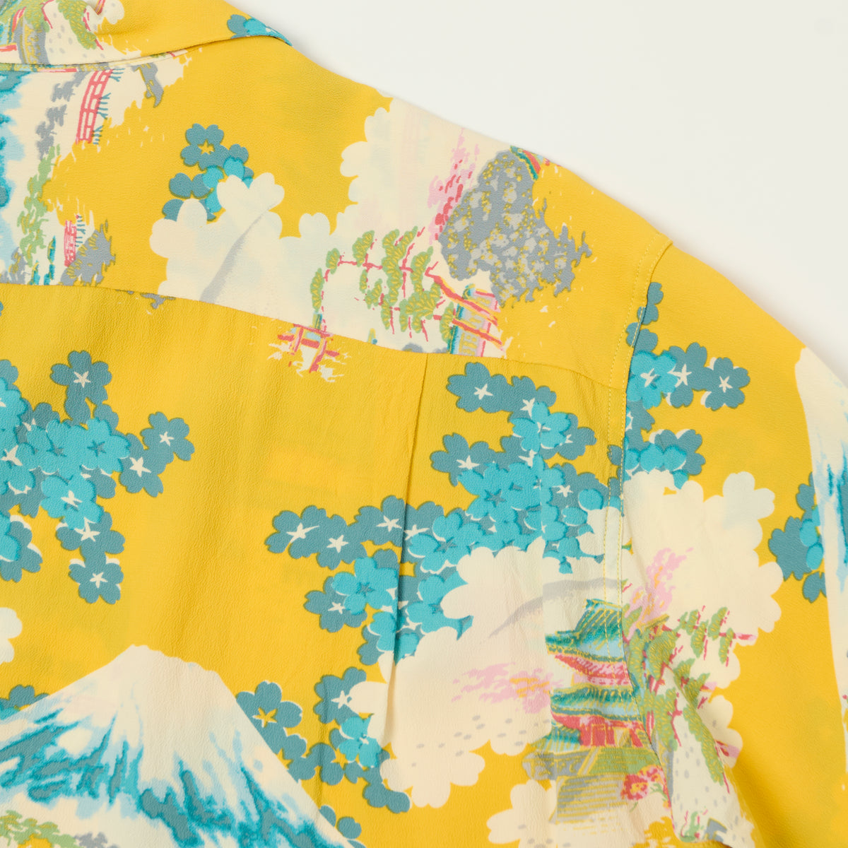 Sun Surf 'Arashiyama' Short Sleeve Hawaiian Shirt - Yellow