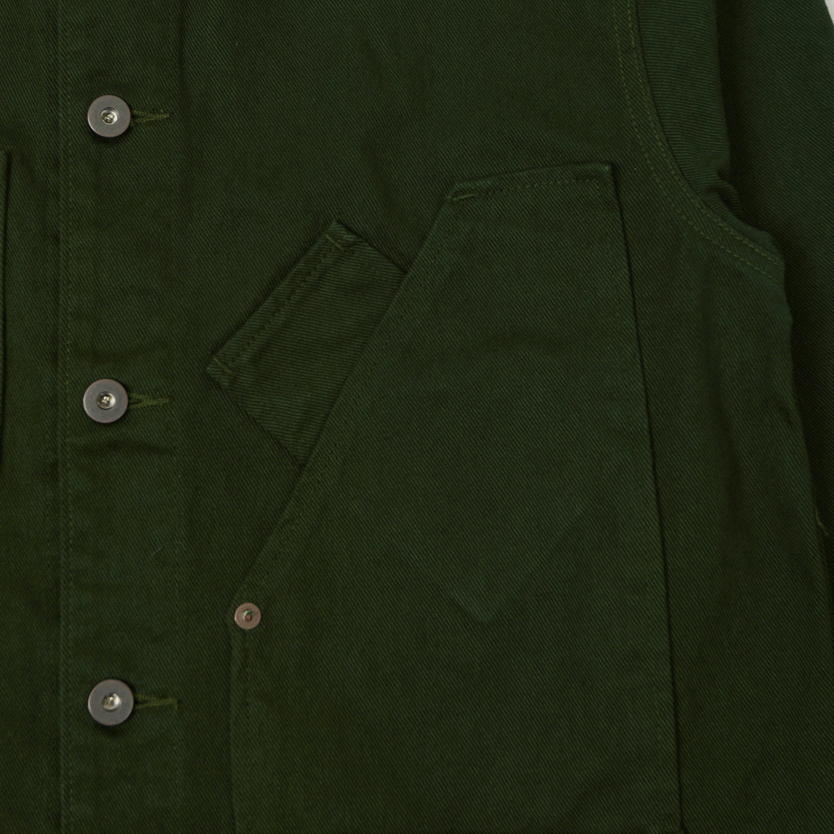 Tellason 13oz Denim Chore Jacket - Green