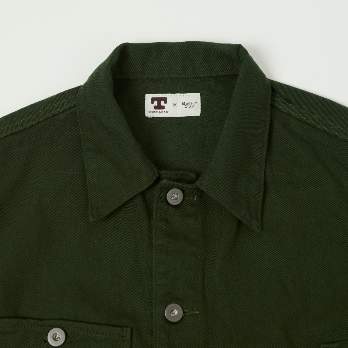 Tellason 13oz Denim Chore Jacket - Green