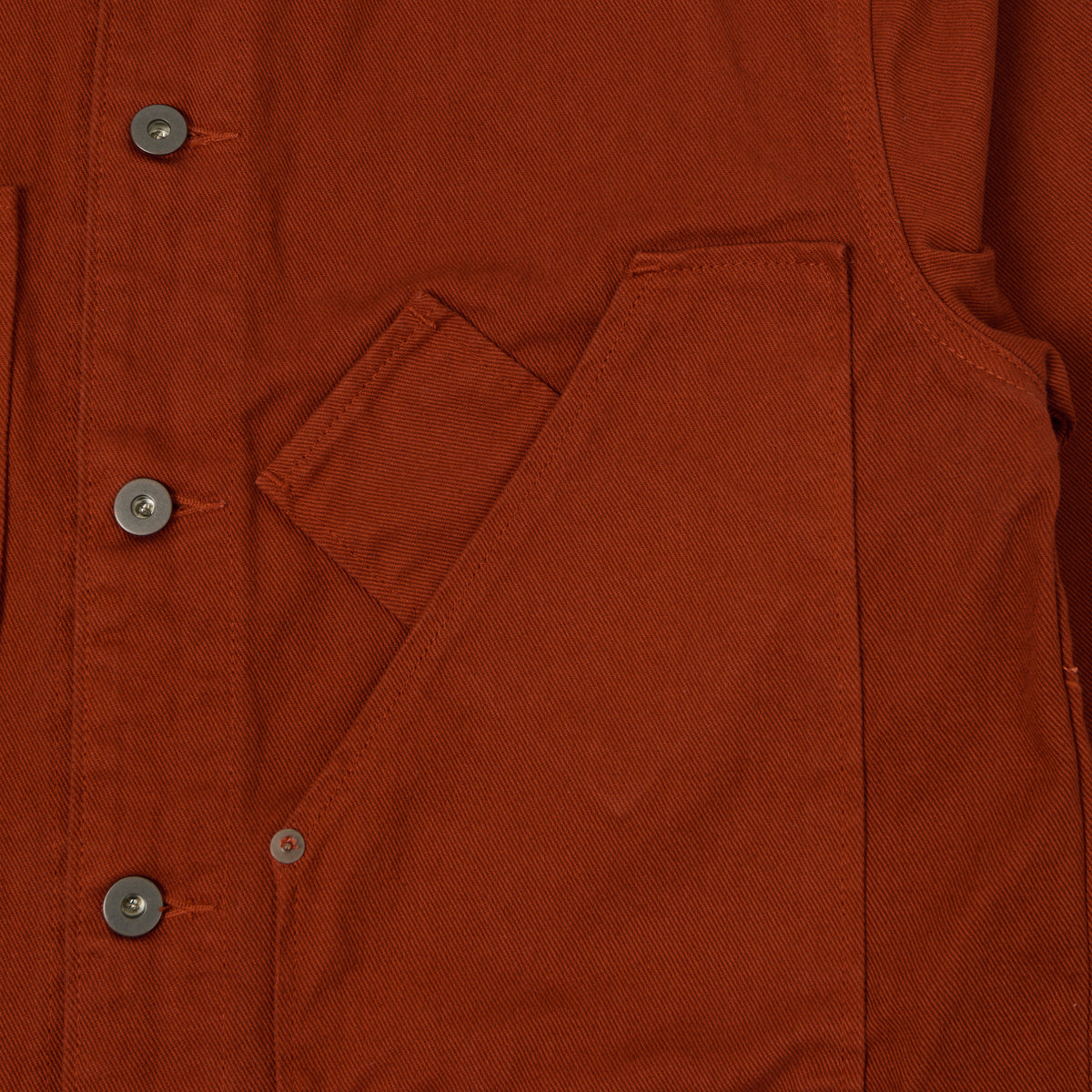 Tellason 13oz Denim Chore Jacket - International Orange