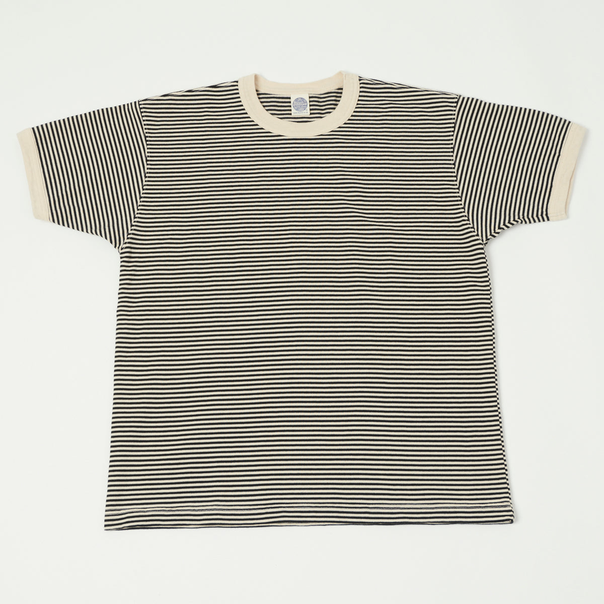 TOYS McCOY 'The Great American Hero' Stripe T-Shirt - Ivory/Black