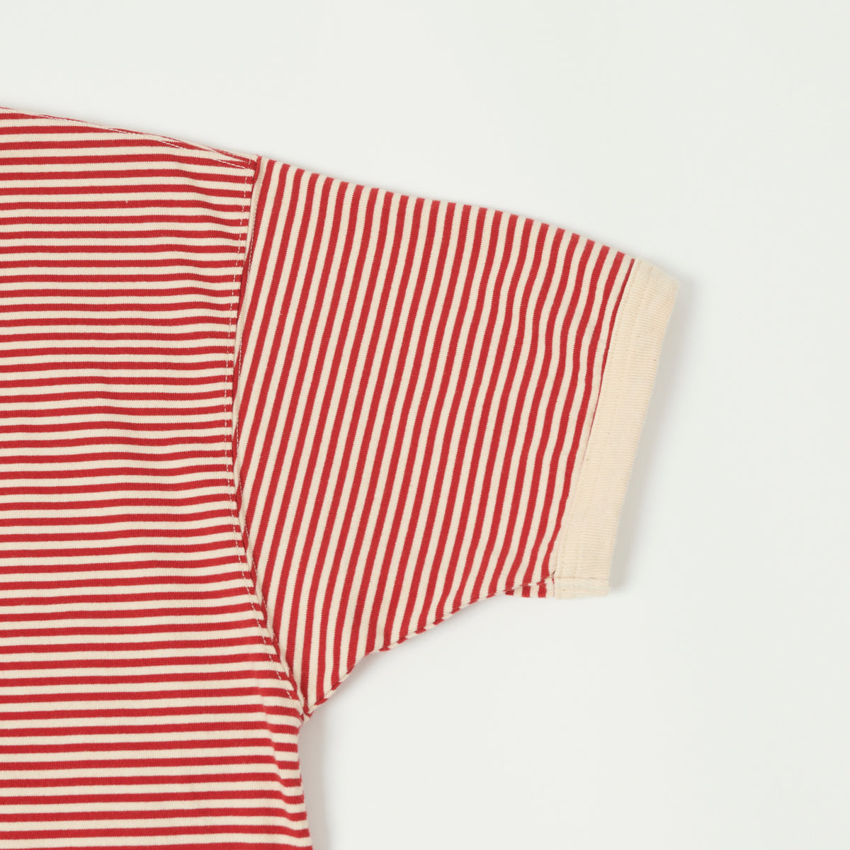 TOYS McCOY 'The Great American Hero' Stripe T-Shirt - Ivory/Red